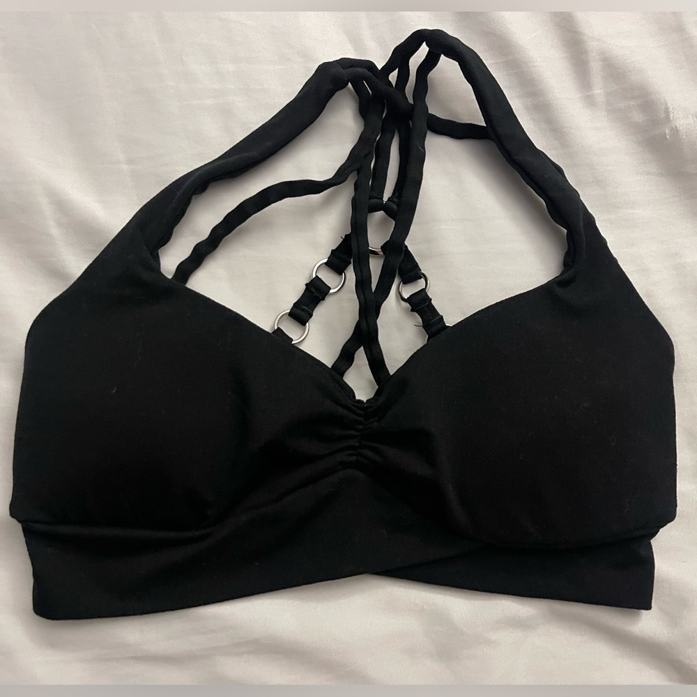Bombshell Sportswear Angel Sports Bra in Black
